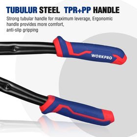 WORKPRO lever-action design delivers extra leverage for tough cuts.