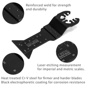 WORKPRO bi-metal blade for versatile metal and wood cutting.