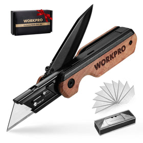 WORKPRO 2-in-1 folding knife compact carry for daily tasks
