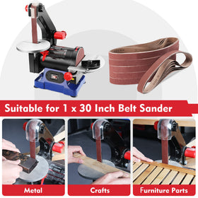 WORKPRO 400 grit sanding belt for ultra smooth finishes on delicate surfaces