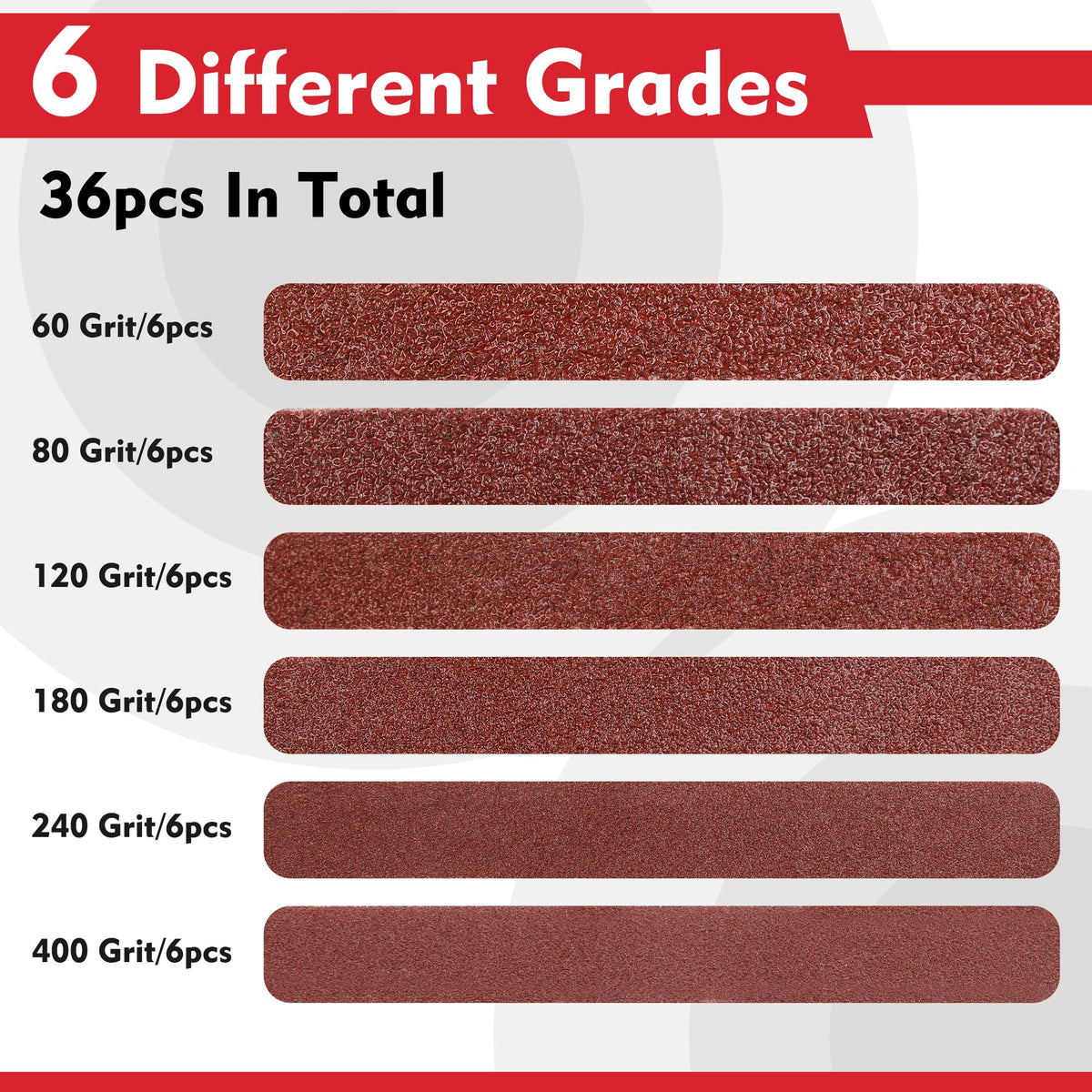 WORKPRO 80 grit sanding belt for refined smoothing on wood surfaces