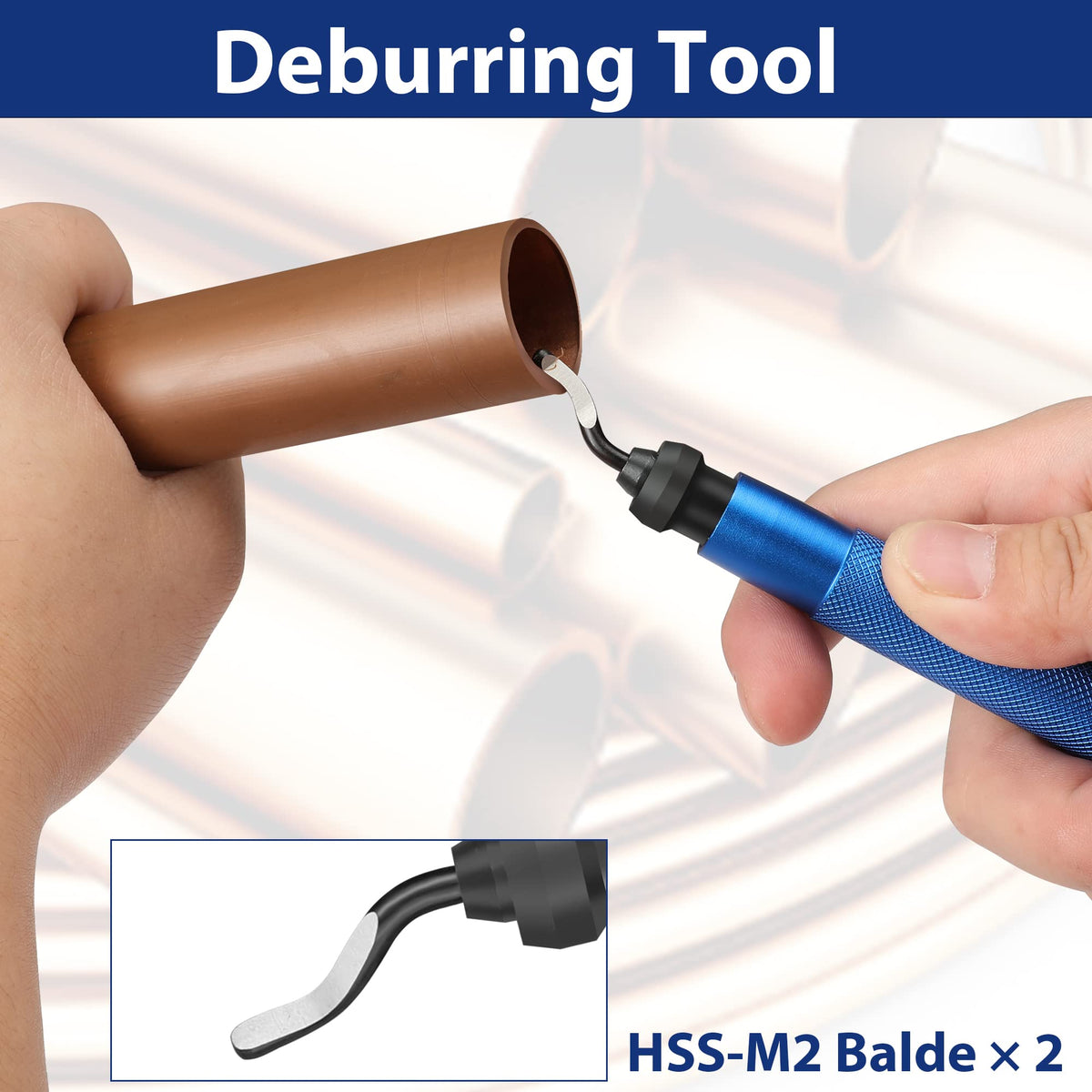 WORKPRO 3PC tubing cutter set wear-resistant-blades handle tough plastics and metal tubing.
