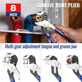 WORKPRO three-piece pliers set displayed together for DIY and home use