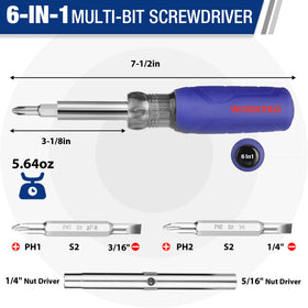 WORKPRO 4-in-1 electronics screwdriver set for precise micro-assembly and electronics work.