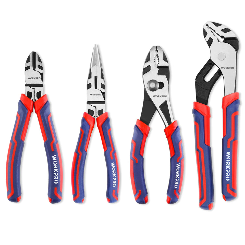 WORKPRO long nose pliers providing precise gripping for small components