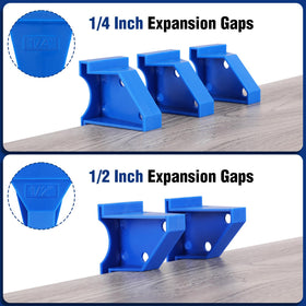 Workpro spacers are compatible with laminate, vinyl plank, LVP, tiles, and hardwood.