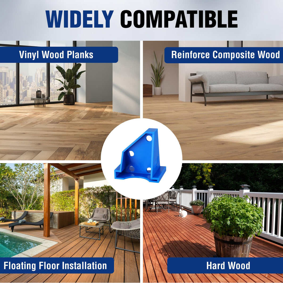 Workpro spacers suit both DIY projects and professional floor installations.