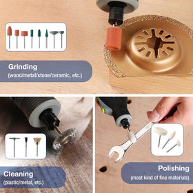 WORKPRO compatibility with Dremel and Milwaukee for flexible upgrades.