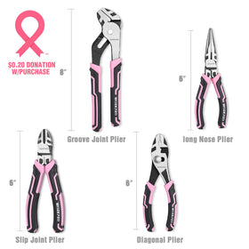 WORKPRO 4-Piece Pliers Set diagonal cutting pliers for clean wire cuts