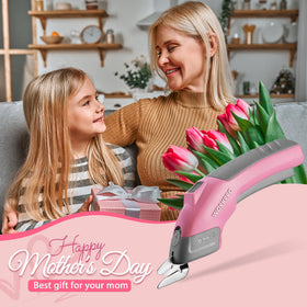 WORKPRO cordless scissors cutting fabric smoothly with minimal effort.