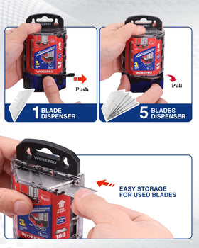 WORKPRO blades universal fit on most standard utility knives.