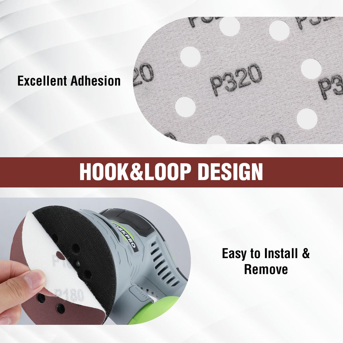 WORKPRO 100-grit sanding disc for mid-range finishing