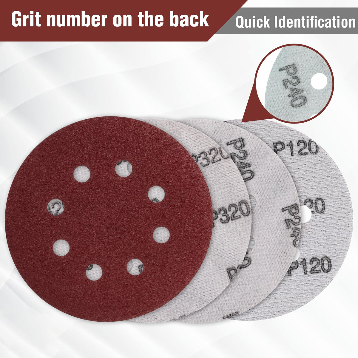 WORKPRO 120-grit sanding disc for fine surface smoothing