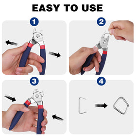 WORKPRO 500 hog rings deliver durable, reliable fastenings.