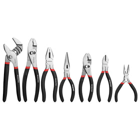 WORKPRO 7-piece groove joint pliers for secure gripping in daily repairs.