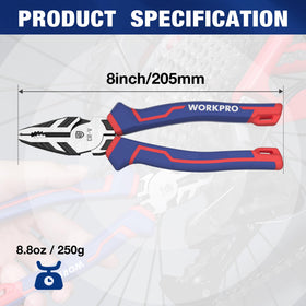 WORKPRO chrome vanadium steel build resists wear during heavy-duty screw removal