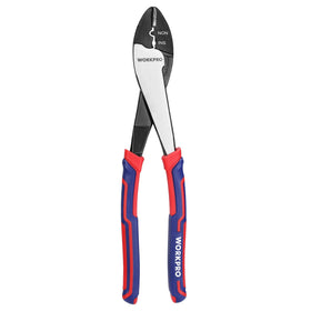 WORKPRO 9.5-inch wire cutter in front view for versatile terminations.