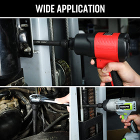 WORKPRO extension helps reach hard to access fasteners with less effort