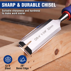 WORKPRO honing guide ensures consistent angles for smooth results