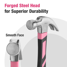 WORKPRO angled claw aids nail removal in tight spaces.