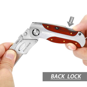 WORKPRO rosewood grip provides an anti-slip, comfortable hold.