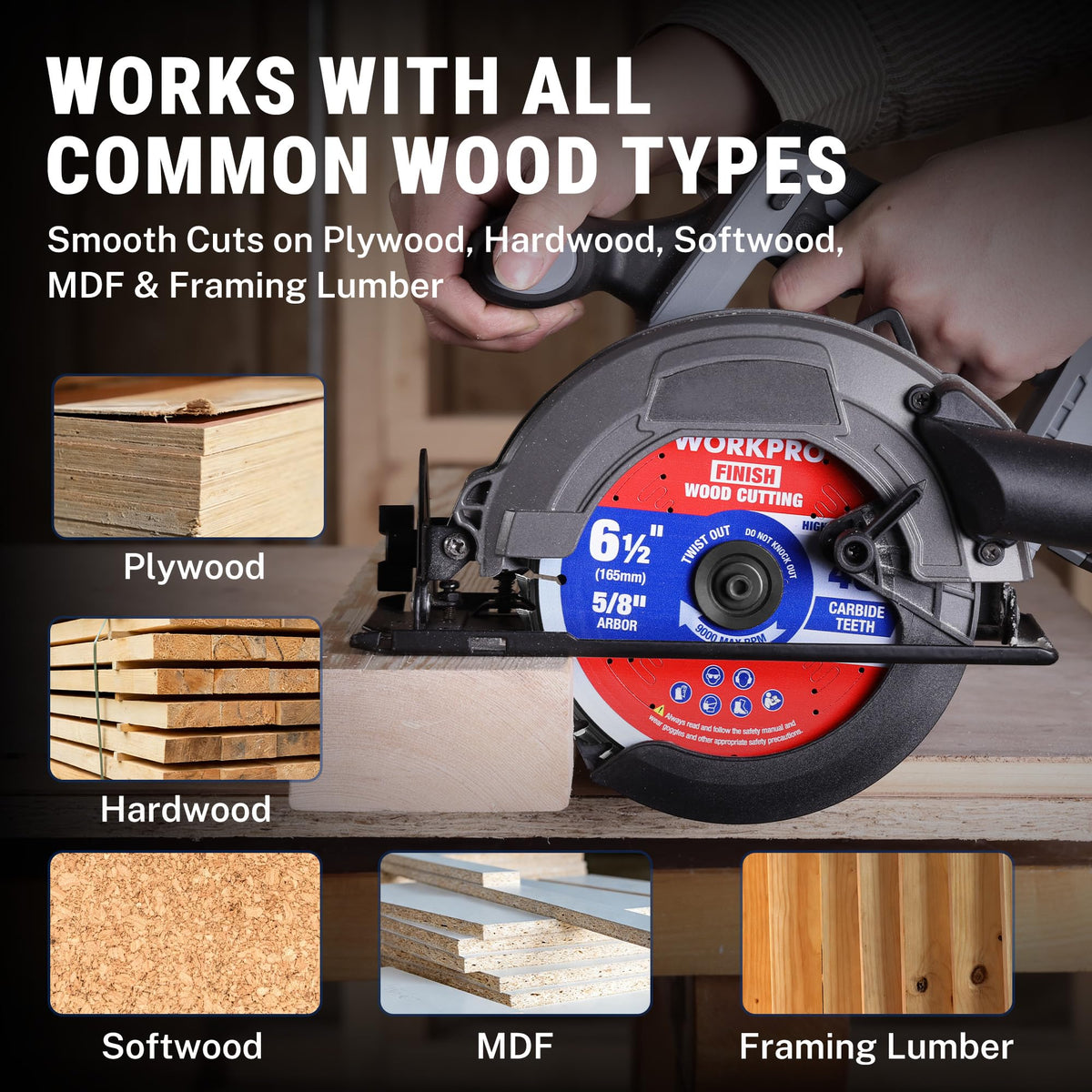 WORKPRO arbor-3-8-10mm-5-8 compatibility illustration