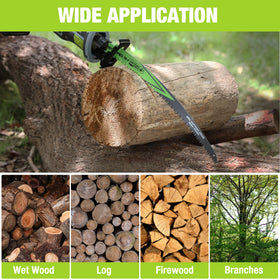WORKPRO arc-edge blade minimizes binding for smoother, more controlled cuts.