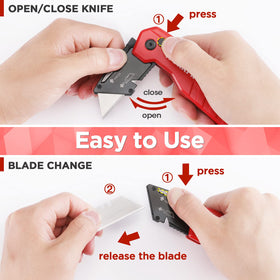 WORKPRO back clip keeps the knife secure on belts pockets or bags
