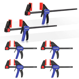 WORKPRO bar clamps quick change button enables fast setup