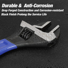 WORKPRO black oxide finish resists corrosion in workshop tasks.