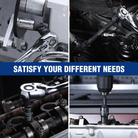 WORKPRO black phosphate finish on CR-V steel enhances durability