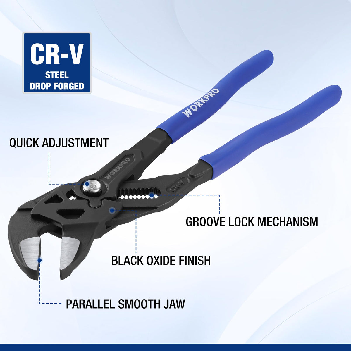 Black phosphating finish adds rust resistance and a professional look.