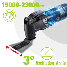 WORKPRO blades and attachments illustrate ready to use options for wood and metal tasks