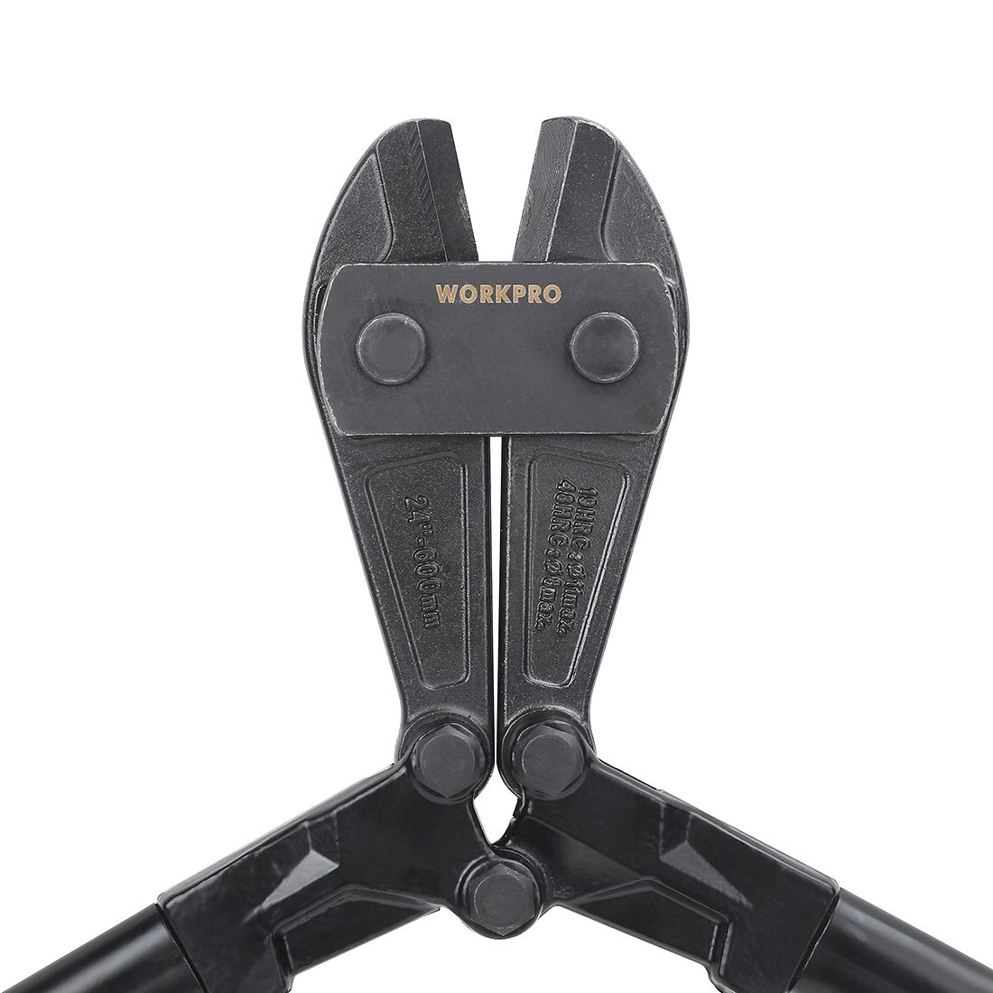 WorkPRO 24-inch bolt cutter features bi-material grip for comfort.