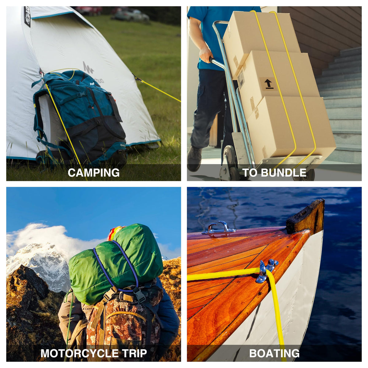 WORKPRO outdoor setup demonstrates versatile securing solutions.