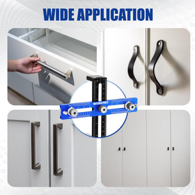 WORKPRO cabinet hardware jig stored in compact box for easy transport