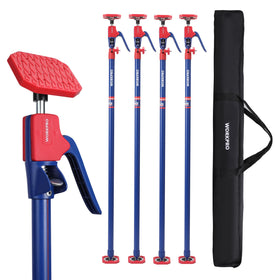 WORKPRO cabinet jack support pole extended to 54-114 inches for versatile installations.