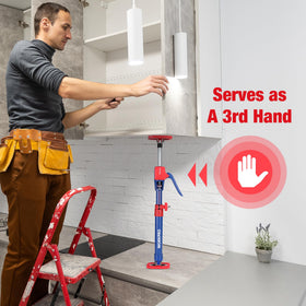 WORKPRO ergonomic handle on the pole aids fine adjustment