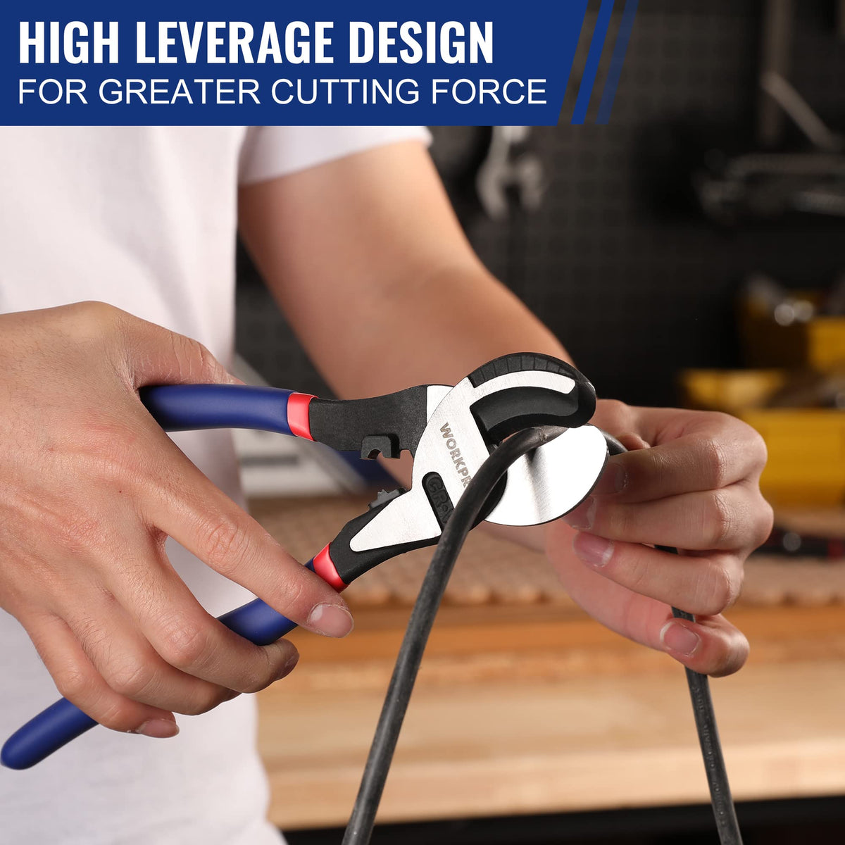 Heat-treated cutting edges on WORKPRO for lasting sharpness