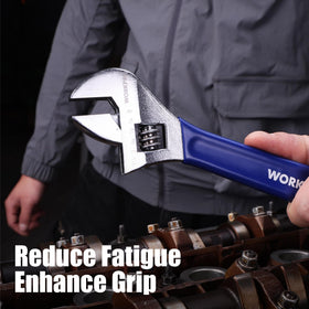 WORKPRO carbon-steel wrench offers robust performance under heavy loads and everyday tasks.