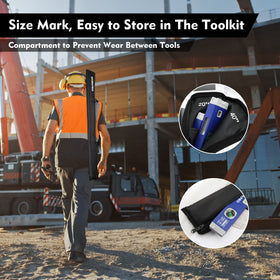 Workpro carry bag keeps all levels organized and protected during transport