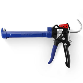 WORKPRO Caulking Gun demonstrating adjustable flow for precise seals and clean lines