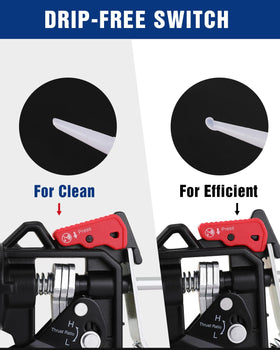 WORKPRO Caulking Gun with smooth round rod reduces effort