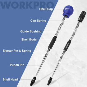 WORKPRO aluminum body with black oxide finish offers corrosion resistance.