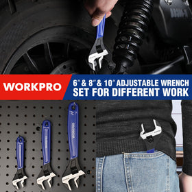 WORKPRO comfortable grip reduces hand fatigue during extended use