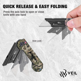 WORKPRO compact lightweight folding knife fits small pockets for on-the-go tasks.