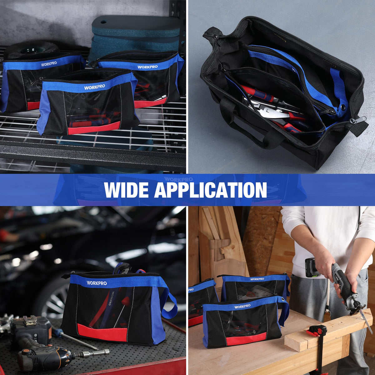 WORKPRO compact portable tool bag designed for easy transport
