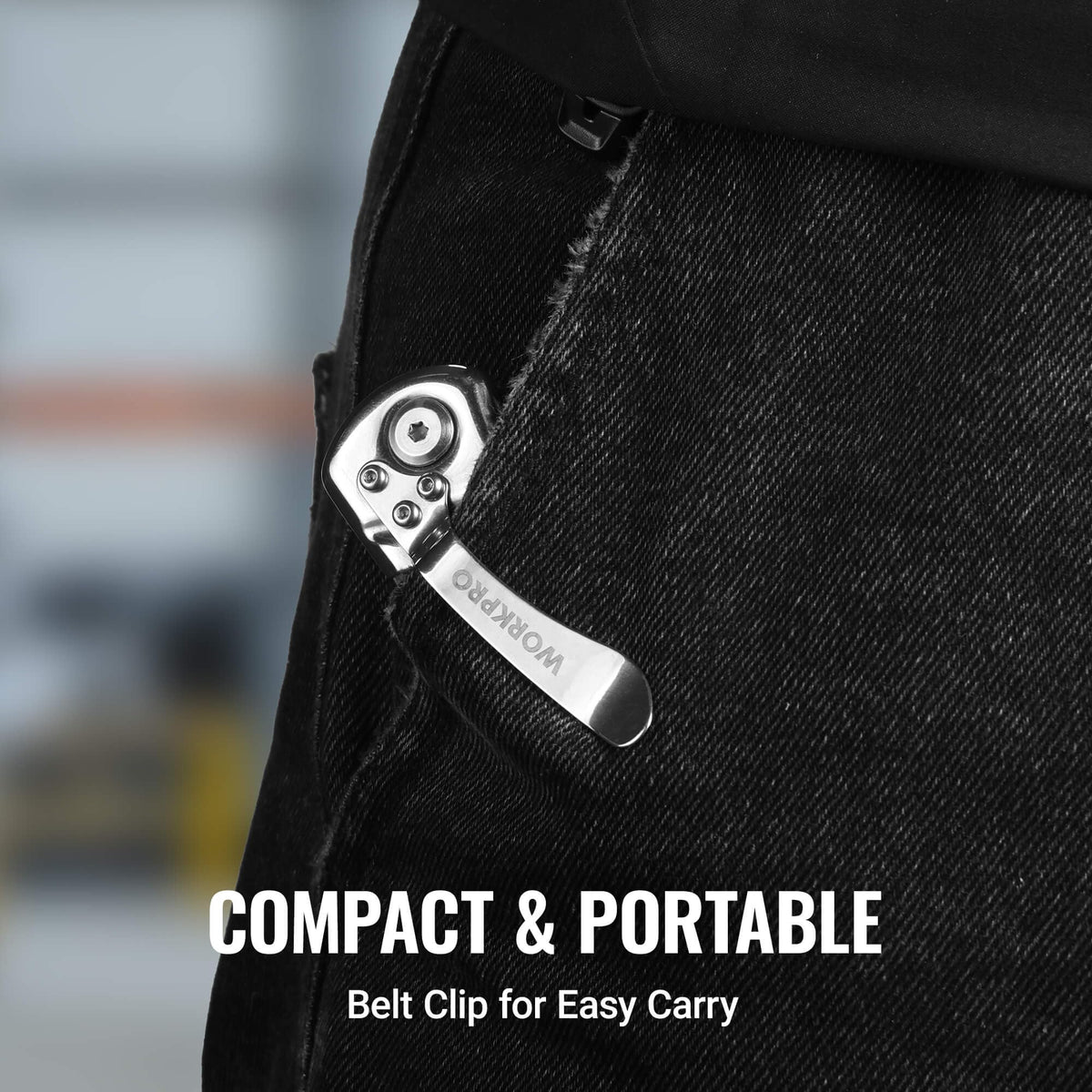 WorkPro compatible with most standard utility blades for added convenience.