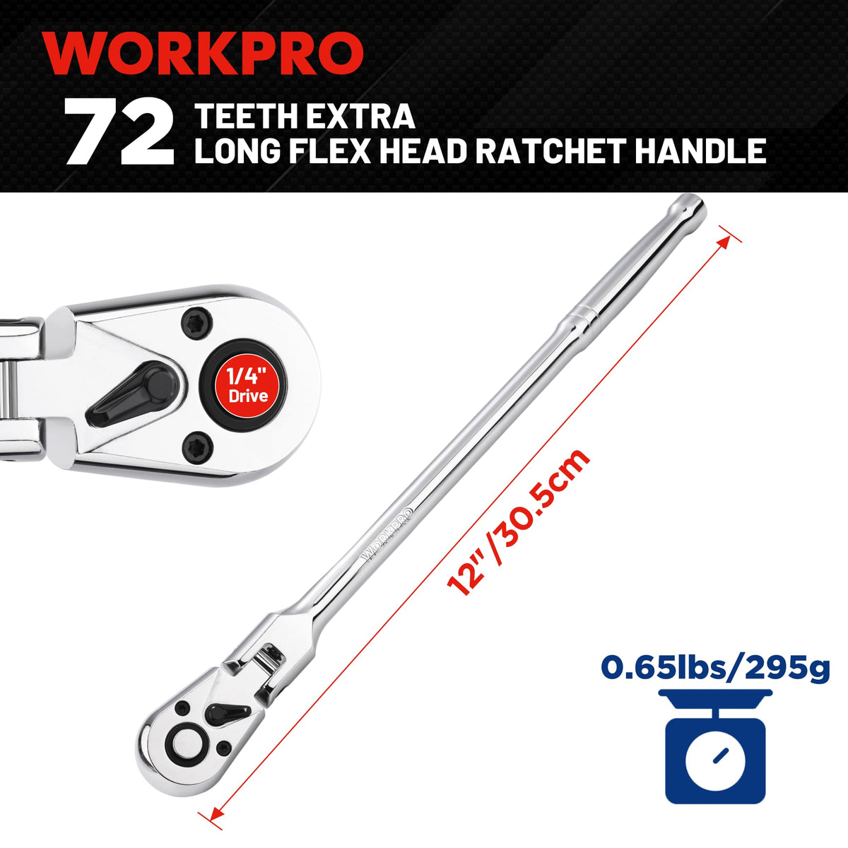 WORKPRO Cr-Mo head demonstrating high torque capability.