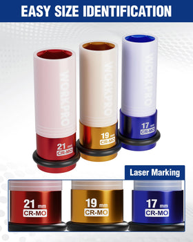 WORKPRO CR-MO steel construction delivers durability and long life.